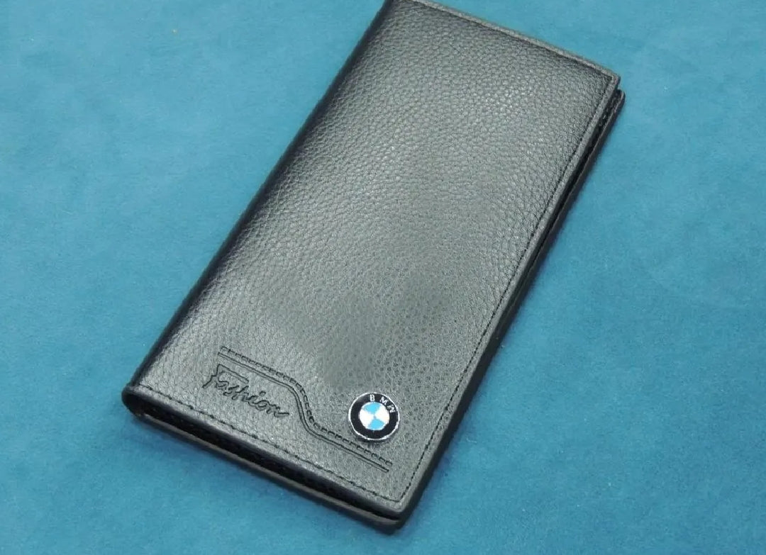 Luxury BMW Style Leather Wallet – Men’s Long Purse