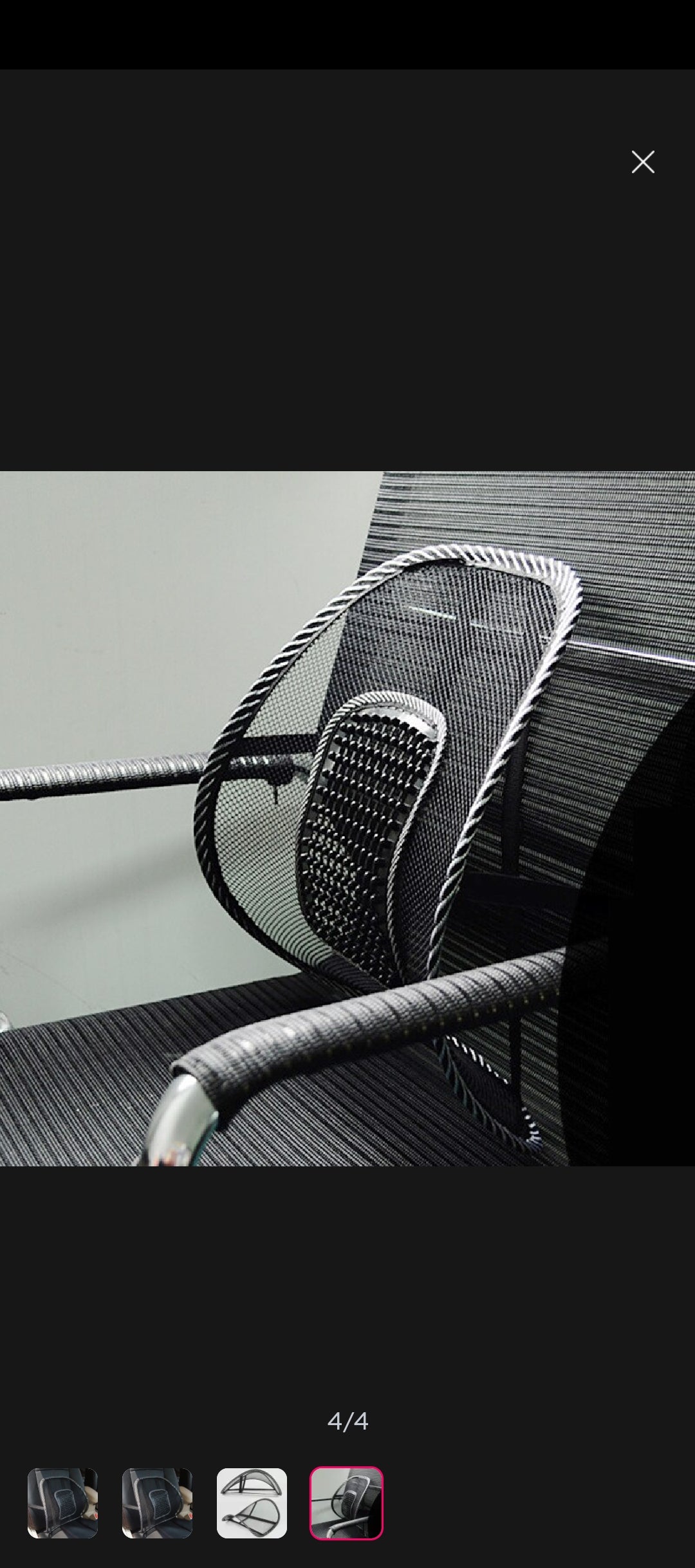 Mesh Back Support with Massage Beads – Lumbar Support for Office & Car Seat