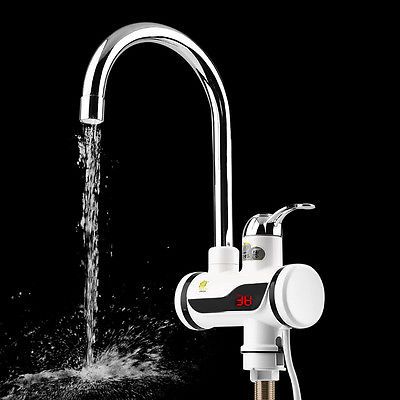 Electric Water Heater Faucet Tap | Digital Temperature Display & 2-in-1 Shower Head