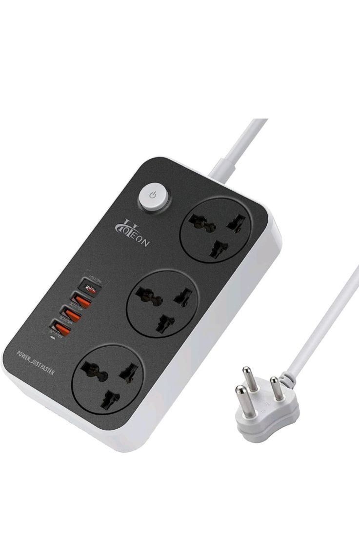 Extension lead USB  6-USB & 3-Outlet Universal Power Socket 2500watt