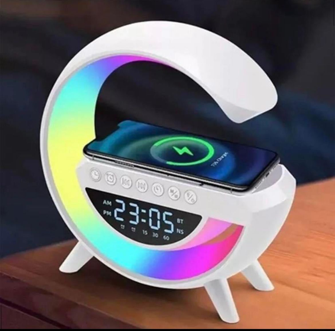 Smart G-Shape Wireless Charger & RGB Light