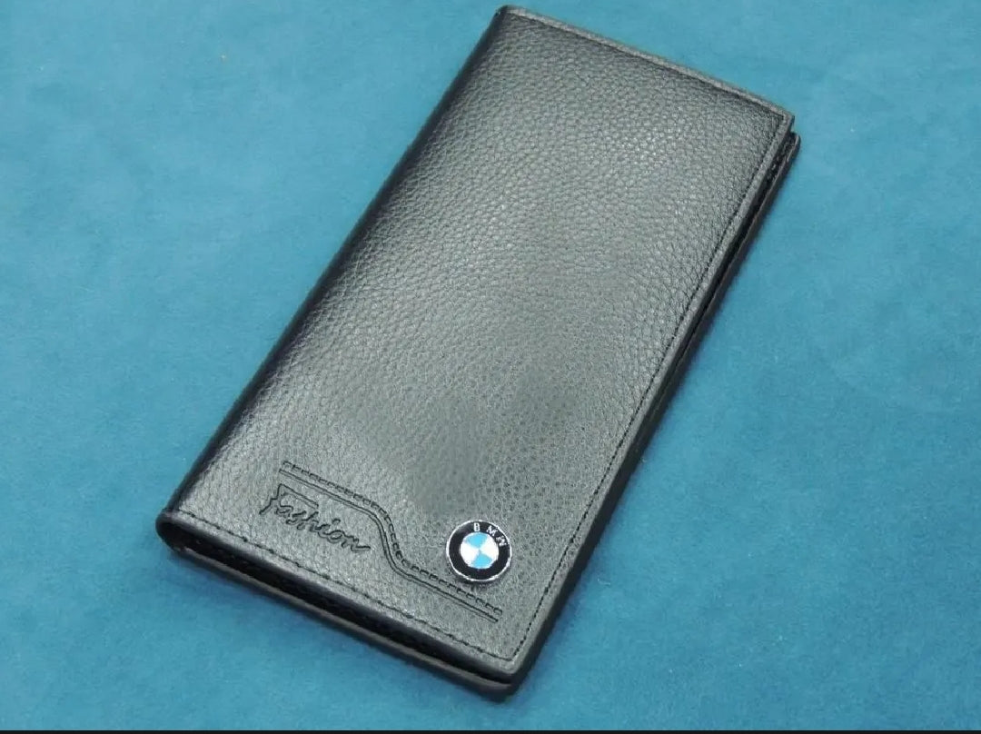 Luxury BMW Style Leather Wallet – Men’s Long Purse