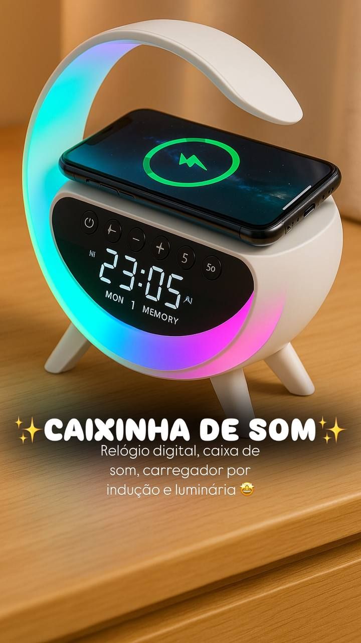 Smart G-Shape Wireless Charger & RGB Light